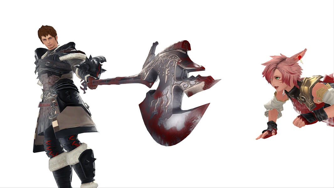 Ardbert and Tae'yong rejoining their souls to defeat Emet-Selch. (age 27, 3 7AE)